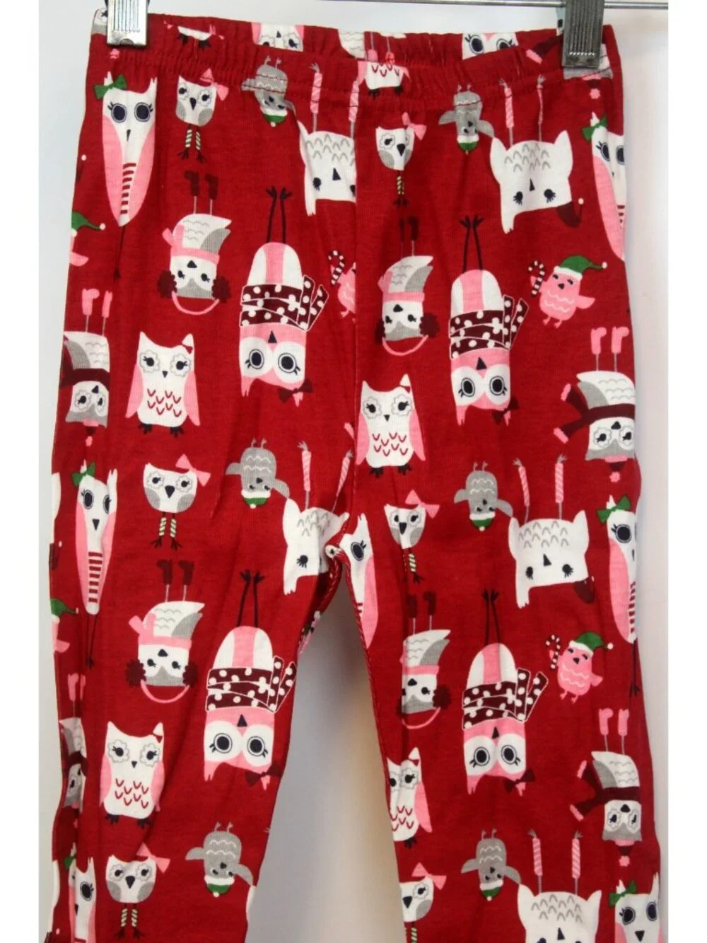 2014 Gymboree Holiday Family Sleepwear PJs Red Owl 2pc Girls sz 5 Fall Gymmies